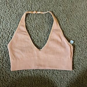Halter Ribbed aerie bralette